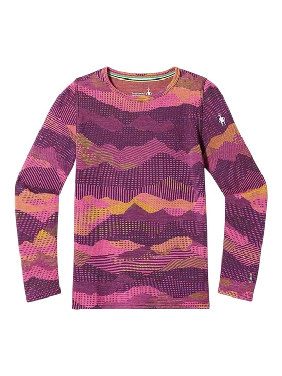 Smartwool Other - Smartwool Kids L Merino Wool Base Layer Top Colorful Mountain Print